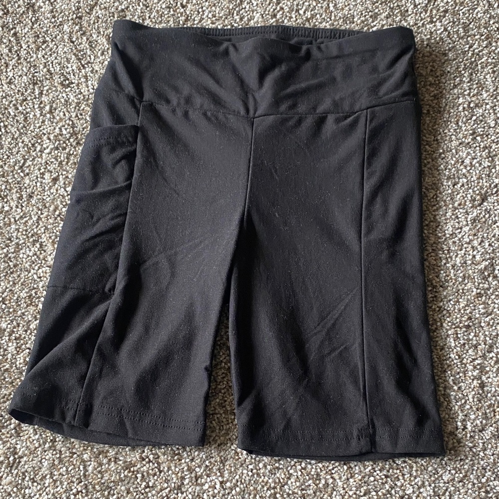 ๐ 3/$15 No Boundaries Women's Classic Black Bike Shorts H - Picture 2 of 2